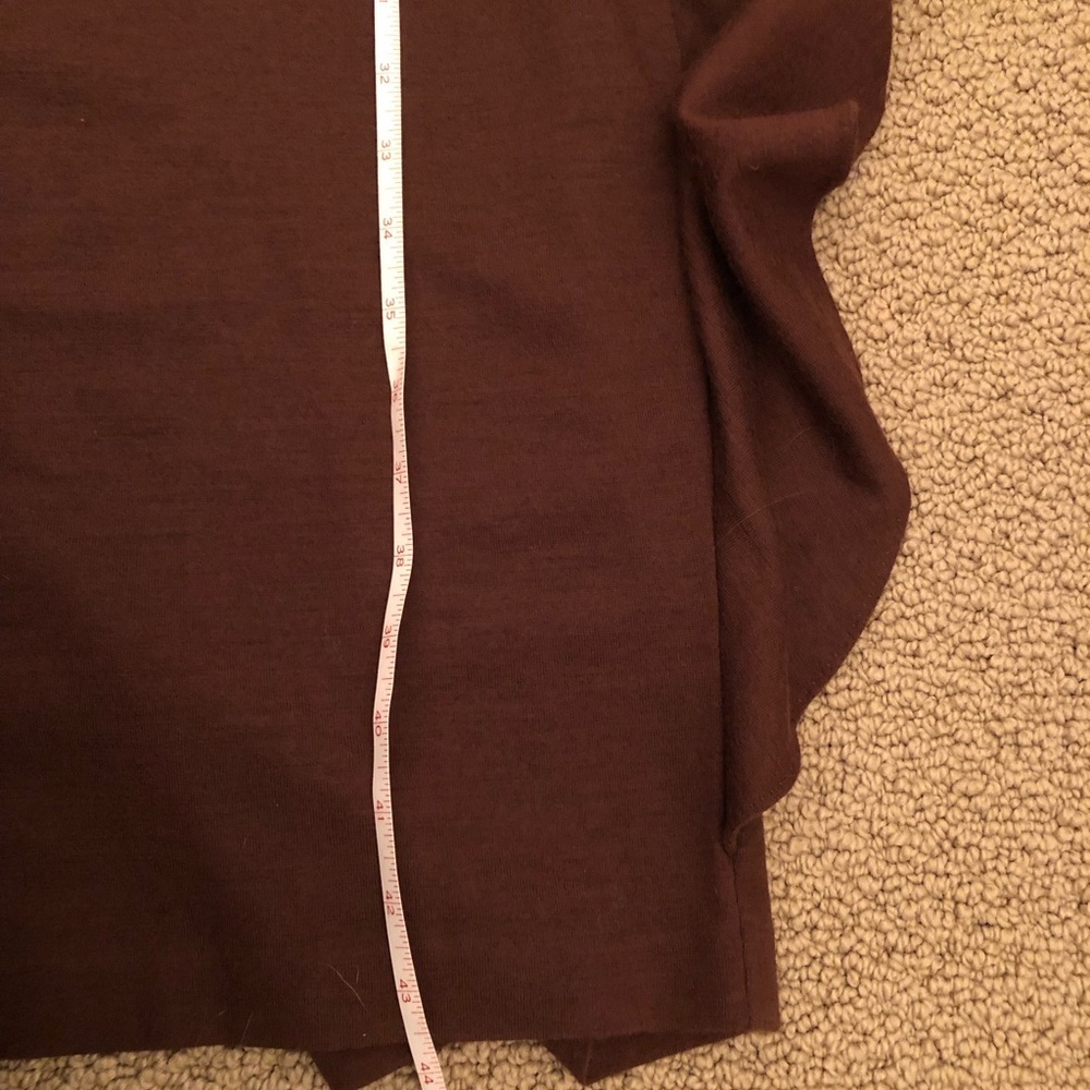 Moza Brown wool Long Sleeve Dress size M - Picture 9 of 10